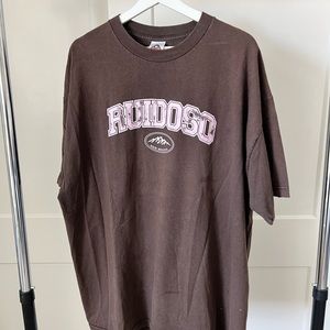 Brown and pink oversized shirt